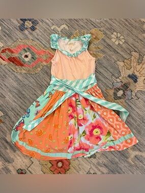 Matilda Jane Trifle Pudding Dress Girls Happy And Free Size 6